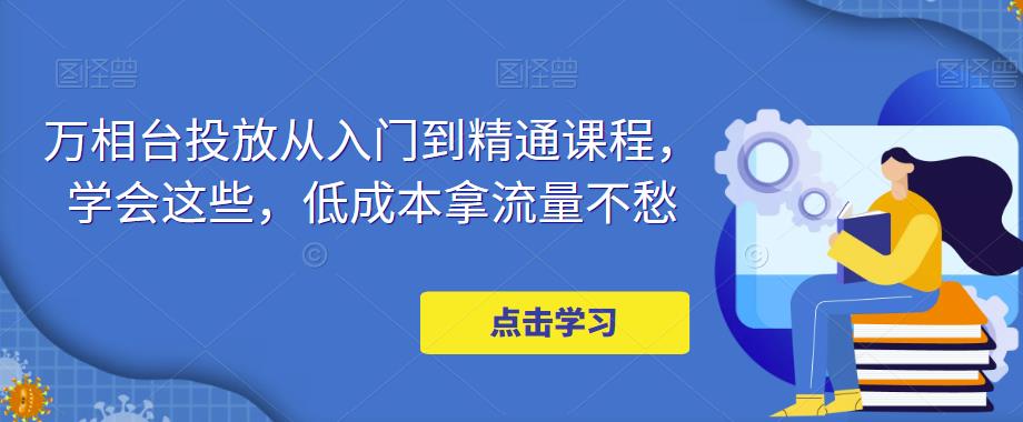 万相台投放·新手到精通课程，学会这些，低成本拿流量不愁！-AI网创