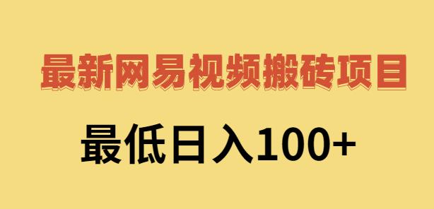 2022网易视频搬砖赚钱，日收益120（视频教程+文档）￼-AI网创