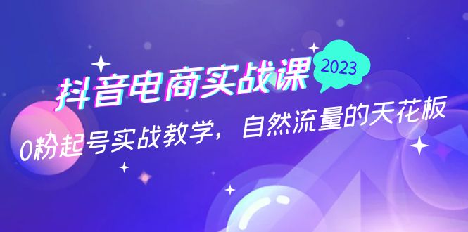 抖音电商实战课：0粉起号实战教学，自然流量的天花板（2月19最新）-AI网创
