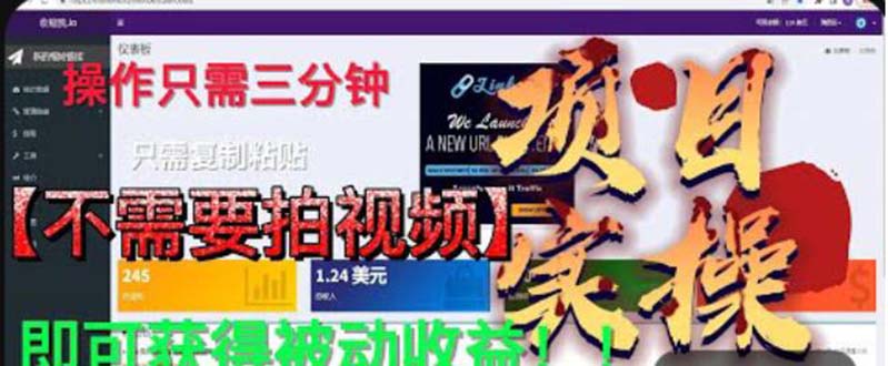 最新国外掘金项目 不需要拍视频 即可获得被动收益 只需操作3分钟实现躺赚-AI网创