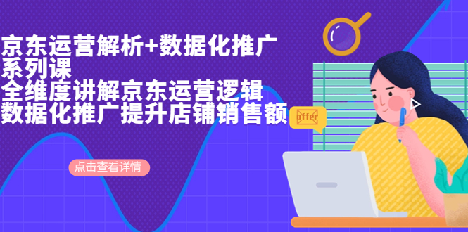 京东运营解析与数据化推广系列课，全维度讲解京东运营逻辑+数据化推广提…-AI网创