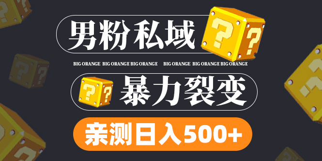 男粉私域项目：亲测男粉裂变日入500+（视频教程）-AI网创