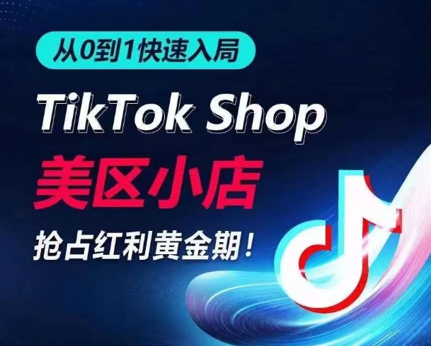 从0到1快速入局TikTok美区小店，快速抢占流量黄金期，开启日出千单之旅-AI网创