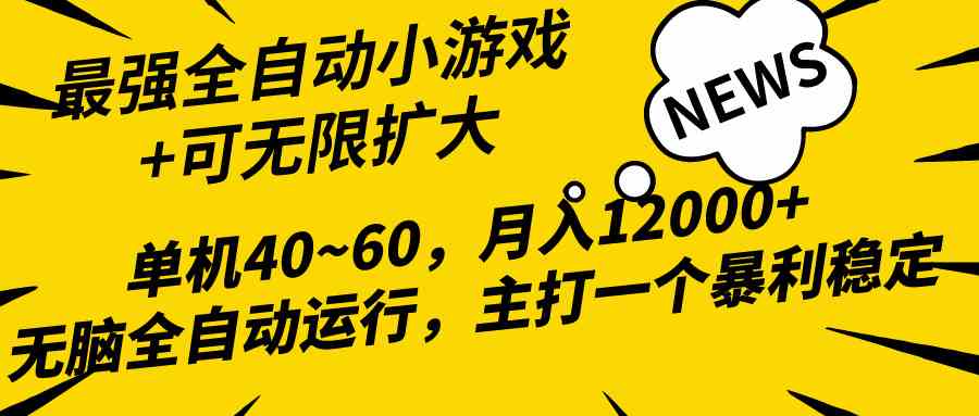 （10046期）2024最新全网独家小游戏全自动，单机40~60,稳定躺赚，小白都能月入过万-AI网创