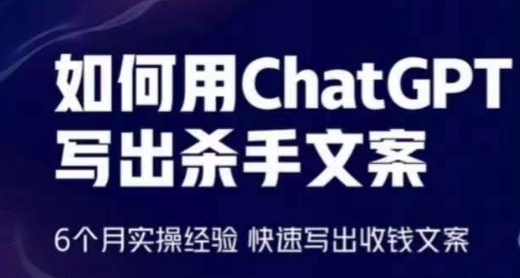 如何用ChatGPT写出杀手文案，6个月实操经验，快速写出收钱文案-AI网创
