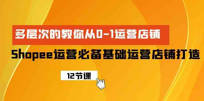 （9993期）Shopee-运营必备基础运营店铺打造，多层次的教你从0-1运营店铺-AI网创