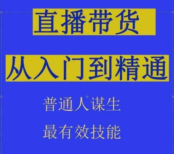 2024抖音直播带货直播间拆解抖运营从入门到精通，普通人谋生最有效技能-AI网创