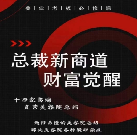 总裁新商道(美业老板必修课)，通俗易懂的美容院总结，解决美容院各种疑难杂症-AI网创