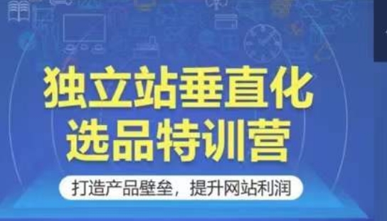 独立站垂直化选品特训营，打造产品壁垒，提升网站利润-AI网创