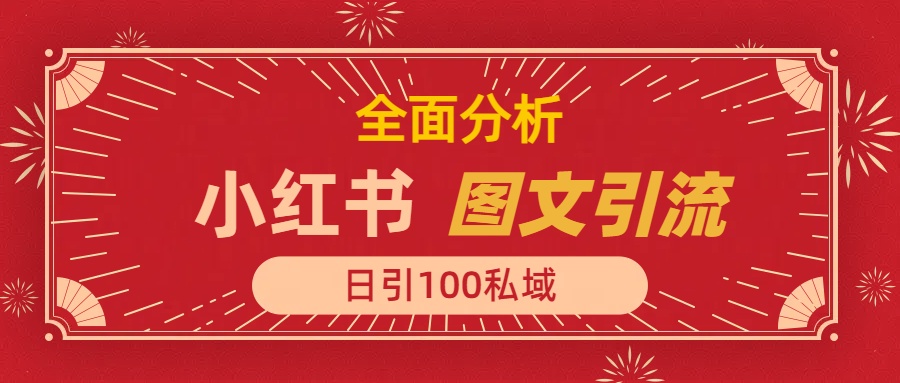 小红书图文引流，全面解析日引100私域流量是怎样做到的-AI网创