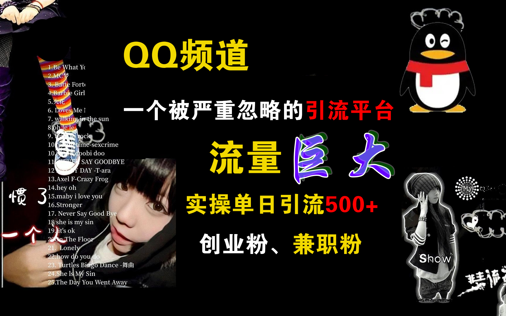 QQ频道，一个被严重忽略的引流平台，流量巨大，实操单日引流500+创业粉、兼职粉-AI网创