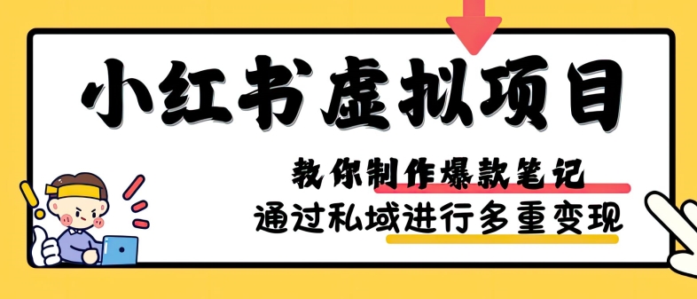 小红书虚拟项目实战，爆款笔记制作，矩阵放大玩法分享-AI网创