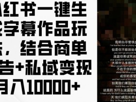 如何用小红书掘金虚拟项目，操作简单月入5000+的玩法