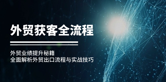 外贸获客全流程：外贸业绩提升秘籍：全面解析外贸出口流程与实战技巧-AI网创
