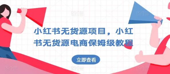 小红书无货源项目，小红书无货源电商保姆级教程【揭秘】-AI网创