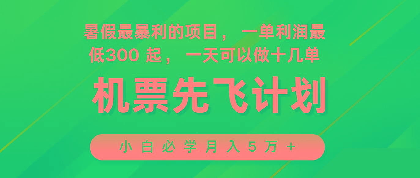 2024暑假最赚钱的项目，市场很大，一单利润300+，每天可批量操作-AI网创