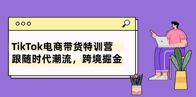 TikTok电商带货特训营，跟随时代潮流，跨境掘金(8节课-AI网创