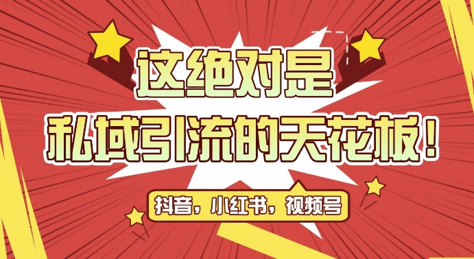 最新首发全平台引流玩法，公域引流私域玩法，轻松获客500+，附引流脚本，克隆截流自热玩法【揭秘】-AI网创