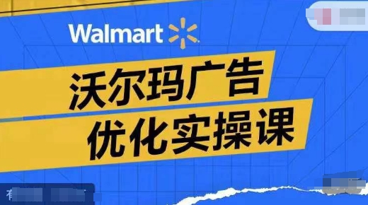 沃尔玛广告优化实操课，广告报告实操讲解，广告如何提高转化和ROAS等-AI网创
