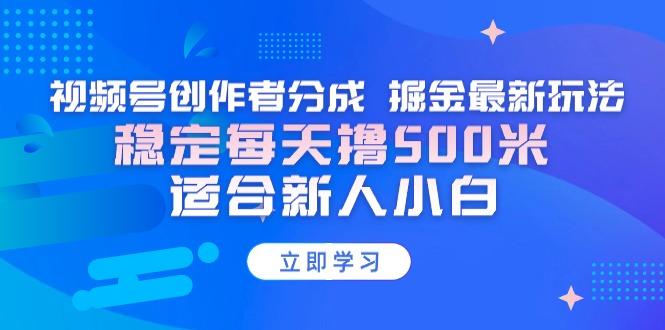【蓝海项目】视频号创作者分成 掘金最新玩法 稳定每天撸500米 适合新人小白-AI网创