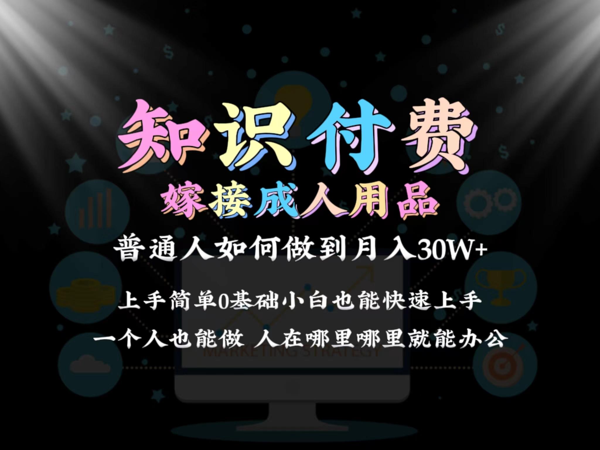2024普通人做知识付费结合成人用品如何实现单月变现30w 保姆教学1.0-AI网创