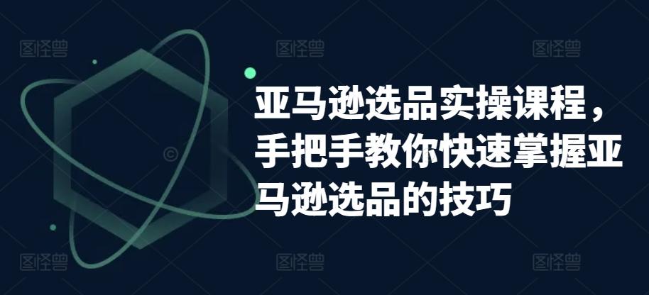 亚马逊选品实操课程，手把手教你快速掌握亚马逊选品的技巧-AI网创