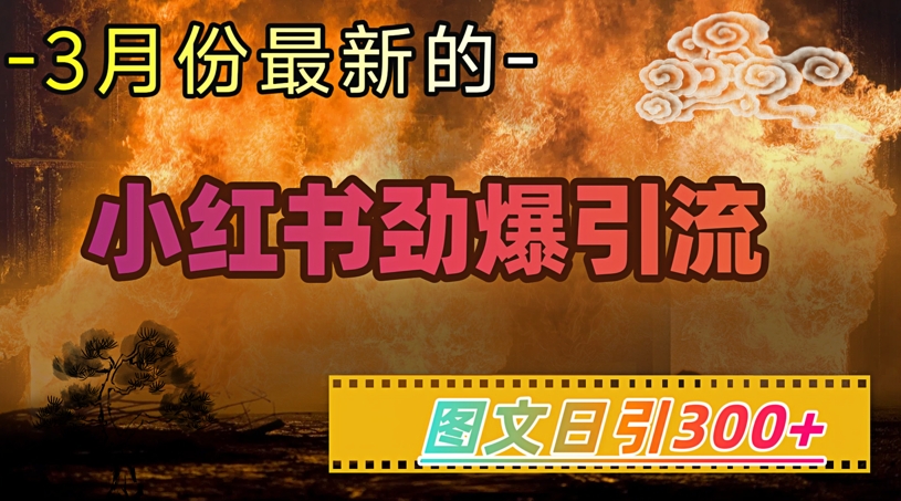 小红书超劲爆引流手段，图文日引300+轻松变现1W-AI网创