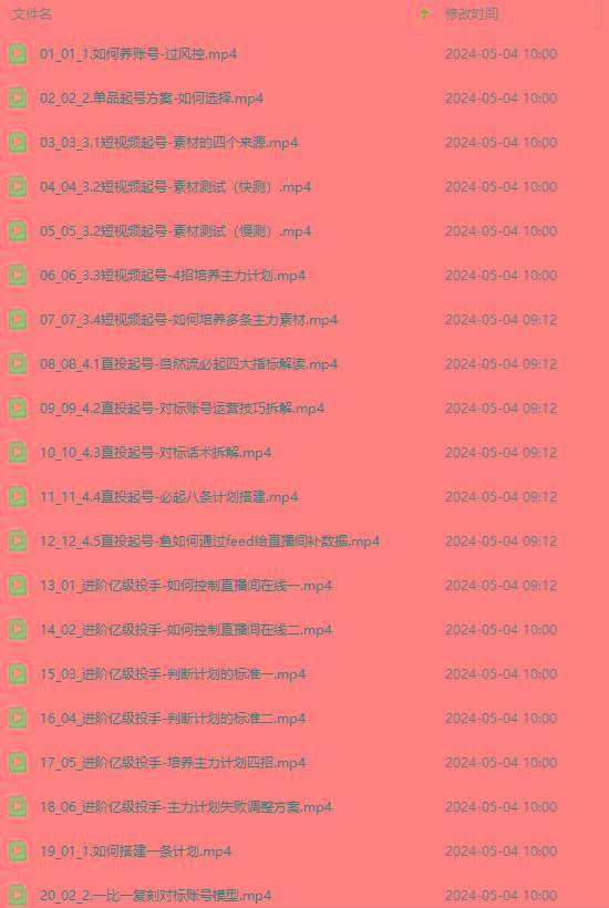 图片[1]-2024单品正价起号，直播素材投流选品：选品课+投流课+素材课+卡首屏/100节-AI网创