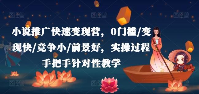小说推广快速变现营，0门槛/变现快/竞争小/前景好，实操过程手把手针对性教学-AI网创