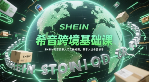 希音跨境基础课，SHEIN希音卖家入门实操指南，新手入坑希音必看-AI网创