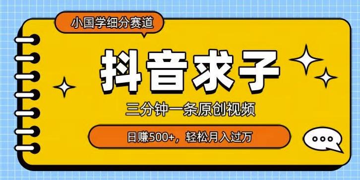 小国学细分赛道，三分钟一条原创视频，日赚500+，可矩阵复制-AI网创