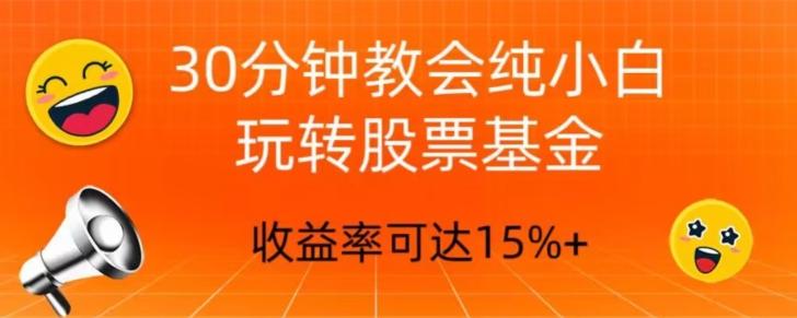 30分钟教会你玩转股票基金，只教好的筛选方法，不荐股-AI网创