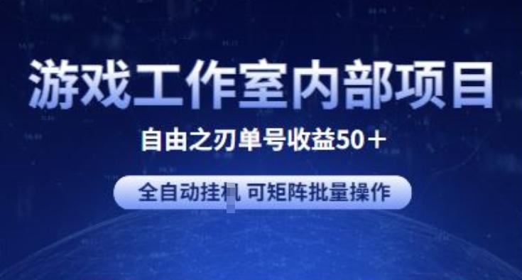 游戏工作室内部项目 自由之刃2 单号收益50+ 全自动挂JI 可矩阵批量操作【揭秘】-AI网创