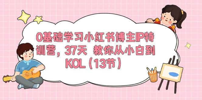 0基础学习小红书博主IP特训营，37天 教你从小白到KOL(13节-AI网创