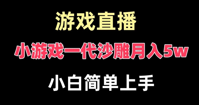 玩小游戏一代沙雕月入5w，爆裂变现，快速拿结果，高级保姆式教学【揭秘】-AI网创