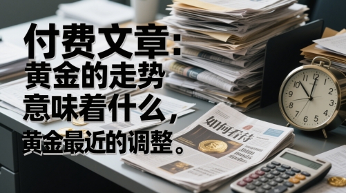 付费文章：黄金的走势意味着什么，如何看待黄金最近的调整-AI网创