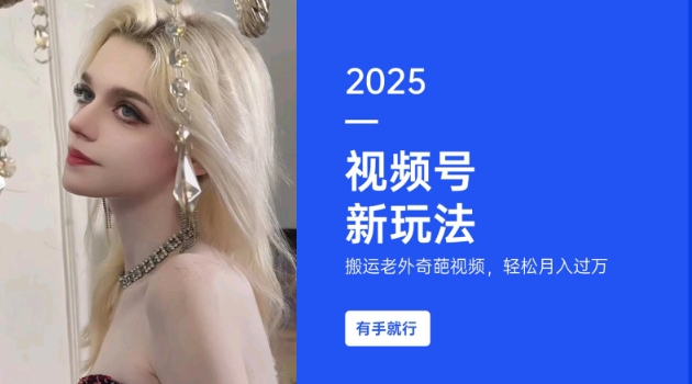 搬运老外奇葩视频，撸视频号分成计划收益，每天只需一小时，新手小白轻松月入过W-AI网创