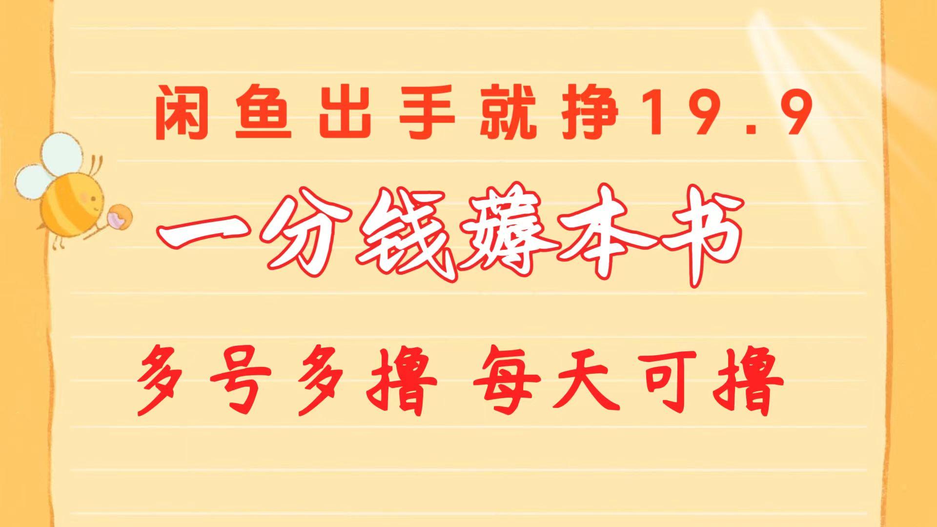一分钱薅本书 闲鱼出售9.9-19.9不等 多号多撸  新手小白轻松上手-AI网创