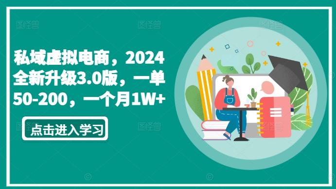 私域虚拟电商，2024全新升级3.0版，一单50-200，一个月1W+【揭秘】-AI网创