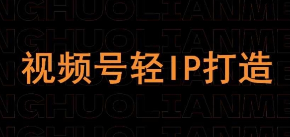 视频号线上课程，视频号轻IP打造-AI网创