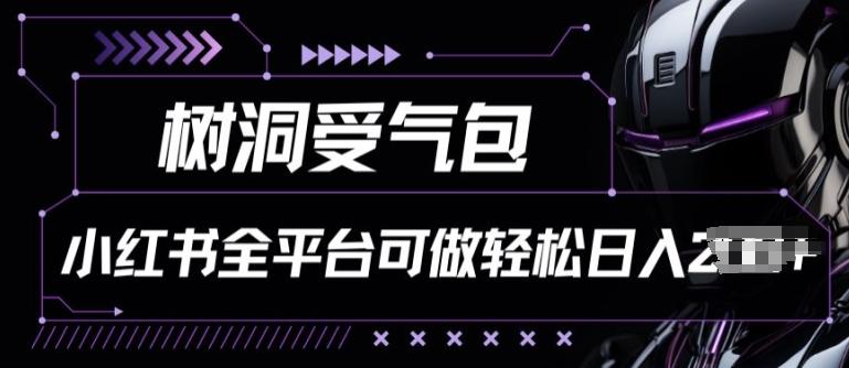 小红书等全平台树洞受气包项目，轻松日入一两张【揭秘】-AI网创