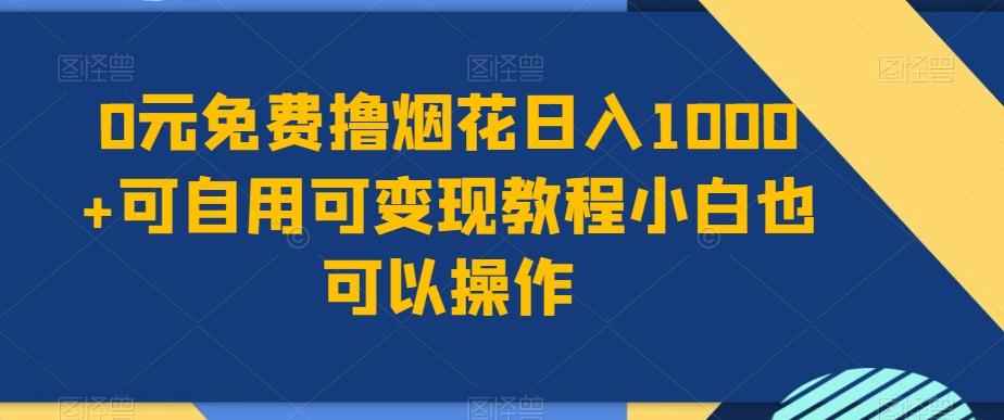 0元免费撸烟花日入1000+可自用可变现教程小白也可以操作，永久免费更新链接-AI网创