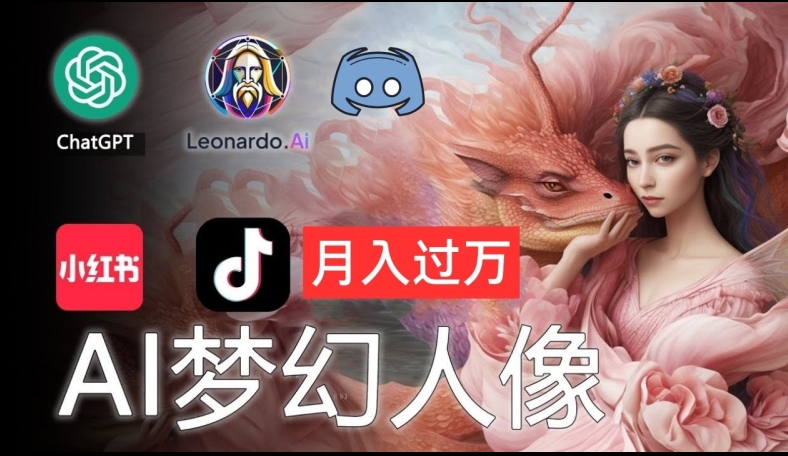 AI摄影梦幻人像：零基础也能月入过万的秘密【揭秘】-AI网创
