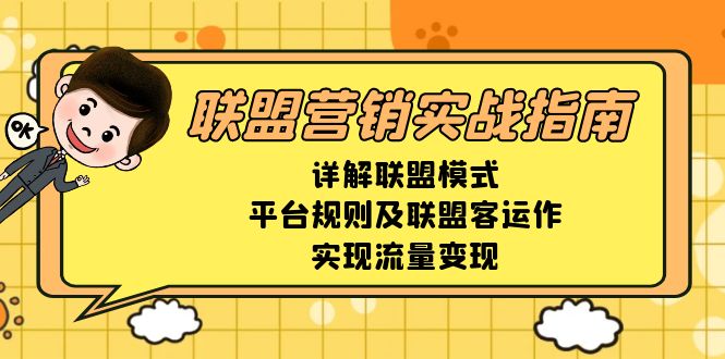 联盟营销实战指南，详解联盟模式、平台规则及联盟客运作，实现流量变现-AI网创