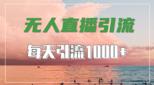 抖音快手视频号全平台通用，无人直播引流法，超暴力引流1000+高质量精准创业粉【揭秘】-AI网创
