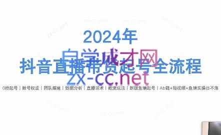 六六老师·2024年抖音直播带货起号全攻略-AI网创