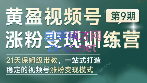 黄盈·视频号涨粉变现训练营-AI网创