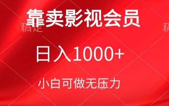 靠卖影视会员，日入1000+，落地保姆级教程，新手可学【揭秘】-AI网创