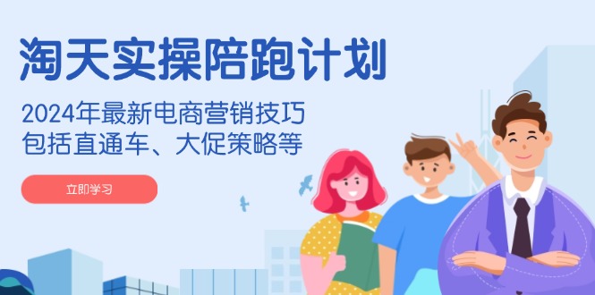 淘天实操陪跑计划，2024年最新电商营销技巧，包括直通车、大促策略等-AI网创