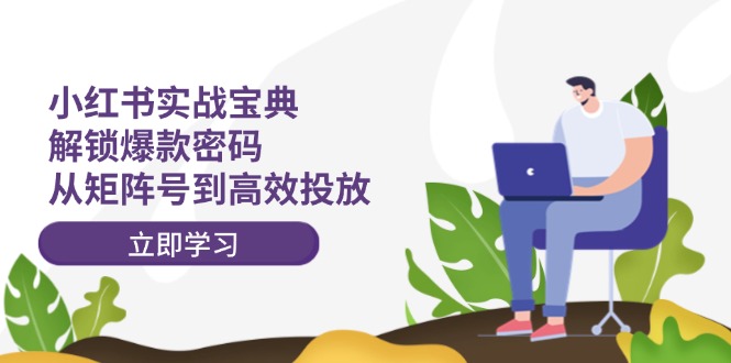 小红书实战宝典：解锁爆款密码，从矩阵号到高效投放-AI网创